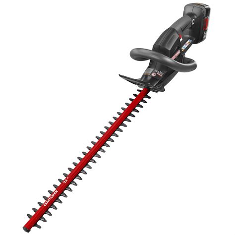 With a full wrap-around handle designed with your comfort in mind, the hedge trimmers dual action blades quickly cut through branches up to 34 in. . Craftsman cordless hedge trimmers